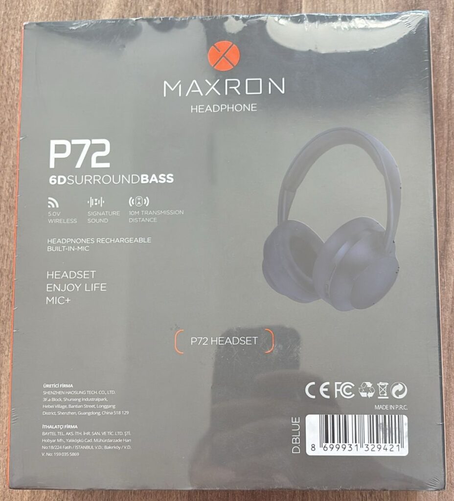maxtorp722-928x1024 Maxron P72 Bluetooth Kulaklık