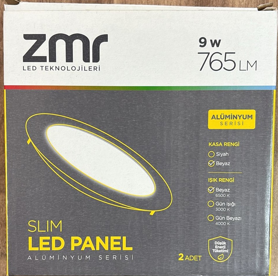 zmrled9w Zmr Slim Led Panel 9W
